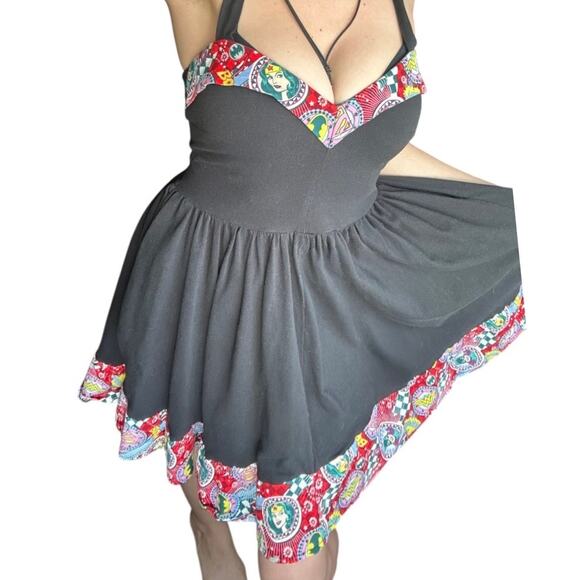 Marvel Comics Wonder Woman, Bat Girl, Supergirl black comicon cosplay dress M-L - Picture 8 of 8